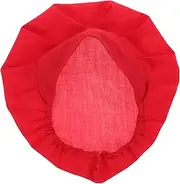 [BESPORTBLE] Unisex Breathable Cotton Chef Hat Stylish Cooking Hat for Men and Women for Restaurant Catering and Kitchen Use Elevate Your Professional Appearance Red