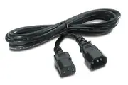 APC by Schneider Electric AP9870 Power Extension Cord - 2.50 m - For PDU - IEC 60320 C14 - 250 V AC - Black - 1 Each