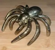 GOLD Retro Cast Iron SPIDER Hanging Wall Decoration HALLOWEEN Cynthia Rowley