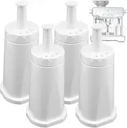 4 PCS Water Filter for Breville Espresso Machine, Replacement Water Filter for Barista Touch BES880, Oracle Touch BES990 Barista Pro BES878, Dual Boiler BES920 Coffee Maker Filter for Breville Bambino