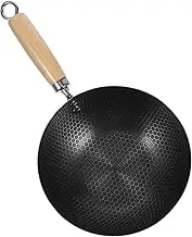 ZUNOXAZ 1Pc Stainless Steel Honeycomb Wok Non Stick Stir Fry Pan for Ergonomic Handle for Induction Gas Stoves Versatile Kitchen Supply for Frying Steaming