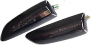 2PCS Dynamic Side Marker Turn Signal Light Sequential Blinker For Opel Astra J Astra J K Zafira C Insignia B Grandland X(Dynamic Crystal)