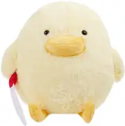 Knife Duck Plush Toy - Stuffed Cartoon Duck Pillow, Gift for Kids & Adults