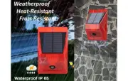 Motion Alarm Powered By Solar Panel DC 5V USB IR Remote Flashing Strobe Light