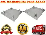 2 MR TRUSS BP1414 Universal Aluminum Base Plate 12" x 12" for 12" Square Truss