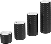 MUELODSIC 4Rolls Reflective Tape for Car Protection Scratch Resistant Dirt Resistant Self Adhesive Decorative Film Style Multiple Widths