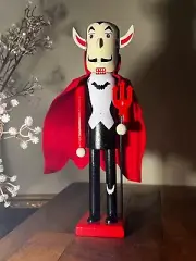 HALLOWEEN DRACULA NUTCRACKER~12" Wooden Decoration~New*Vampire 2023
