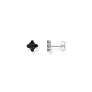 THOMAS SABO Blackened small ear studs with black zirconia