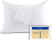 100% Cotton Pillow Protector Zippered Sateen Hidden Zipper Cooling Pillowcase