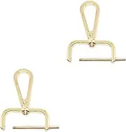 [Dickly] 2Pcs Snap Hook Swivel Clasp Hardware Detachable DIY Purse Strap Trendy Sturdy Heavy Duty Lobster Clasp Snap Hook Bag Buckle