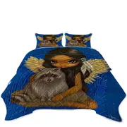 Brother Raccoon Native American Angel Coverlet