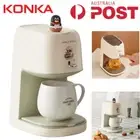KONKA 2 in 1 Tea Coffee Machine Automatic Cappuccino Espresso Coffee Maker Tools