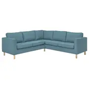 PÄRUP corner sofa, 4-seat, Fridtuna dark grey-blue