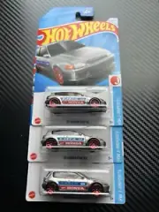 Hot Wheels Zamac 92 Honda Civic EG Set Of 3