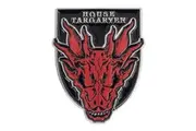 House Of The Dragon Badge (Black/Red/Silver) (One Size)