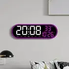 15 inch LED Wall Clock with Remote Control Date Week Temperature Timer