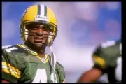 Defensive back Eugene Robinson Green Bay Packers looks on the Phil- Old Photo