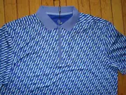 HEAD GOLF BLUE ZIP UV PROTECTION POLO SHIRT MEN'S SIZE LARGE BNWT@$79.00