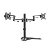 Brateck LDT30-T024 Dual Monitor Premium Articulating Aluminum Freestanding Monitor Stand