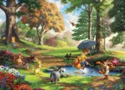 - Thomas Kinkade - Disney - Winnie The Pooh - 1000 Piece Jigsaw Puzzle