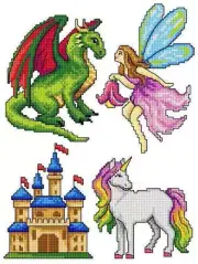 Magic Heroes 123CS Crafting Spark Counted Cross-Stitch Kit
