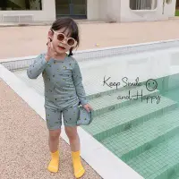在飛比找蝦皮商城精選優惠-寶寶泳裝 兒童泳衣ins韓新款兒童連體泳衣透氣中小童檸檬泳衣