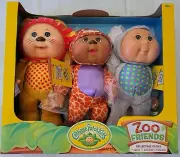 Cabbage Patch Kids Zoo Friends Collectible Cuties Dolls 3 Pack.