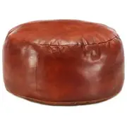 Pouffe Tan 60x30 cm Genuine Goat Leather