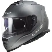 LS2 FF800 Storm Solid Helmet, silver, Size XL for Men