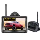 1080P Car Magnetic Battery Powered Truck Trailer Backup Camera+5"Monitor Reverse