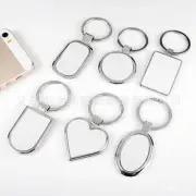 12x Sublimation ink Blank Metal Frame Key Rings Heat Press machine Printing