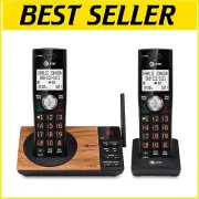 2-Handset Expandable Cordless Phone with Digital Answering & Caller ID Announcer