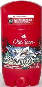 Old Spice Deodorant Stick, Sharkhammer, Aluminum Free, 2.6 Oz.