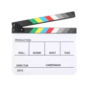 Acrylic Clapboard Dry Erase for Film Movie Director Cut Action Scene5329