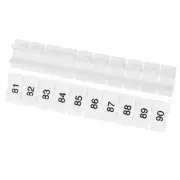 20 Pcs Terminal Marker Strip,ZB6 Terminal Blocks Marking Labels (81-90)