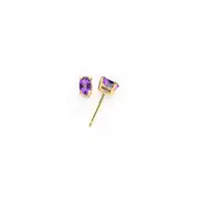14k Yellow Gold 5x3mm Oval Tsavorite Earrings