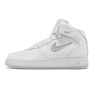 【NIKE 耐吉】休閒鞋 Air Force 1 Mid 07 白 骨白 男鞋 牙刷 AF1 魔鬼氈(DZ2672-101)