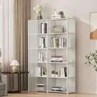 6 Layers Dustproof Wardrobe High Capacity Partition Bookshelf Bedroom Open