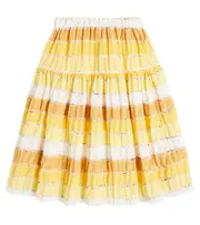 [Paade Mode] Paade Mode Striped cotton skirt Y 14 yellow