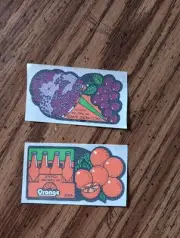 Vintage 80s MELLO SMELLO Scratch Smell Orange soda grape snow Cone Lot Stickers