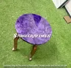 Amethyst stone Coffee Tabletop custom made coffee table top for living room