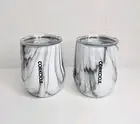 2x Corkcicle Origins Stemless Insulated Wine Tumbler, Snowdrift, 12oz
