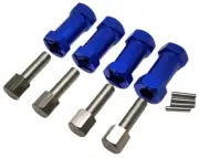 NHX RC Wheel Hex Adaptor Extensions 12x25mm Blue (4pc)