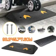 Rubber Curb Ramp 90.2x45.7x7.6cm Heavy Duty Kerb Driveway Threshold Ramp 15T