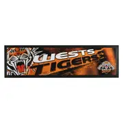 Wests Tigers NRL Bar Mat Runner Team Logo