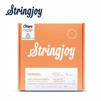 在飛比找PChome24h購物優惠-Stringjoy FW1152 鍍膜磷青銅 木吉他套弦 1