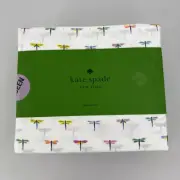Kate Spade Dragonflies 4 Piece Queen Sheet Set 100% Cotton Percale New
