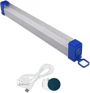 Portable UV LED BlackLight Bar, USB Rechargeable Black Light Glow in The Dark for UV Poster, UV Art, UV Party, Halloween Decoration, Urine Detection, Wand With Hook and Magnetic High/Low/Flash 3 Modes