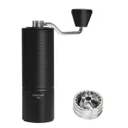 Chestnut C3S Manual Coffee Grinder,Stainless Steel S2C Conical Burr Coffee Grinder,Hand Coffee Grinder with Foldable Handle,Adjustable Grind Setting for Travel/Camping/Home,Black