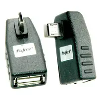 在飛比找樂天市場購物網優惠-fujiei Mirco USB 轉USB A母 90度轉接